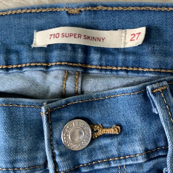 Levi’s blue jeans super skinny women’s size 27 - Picture 3 of 11